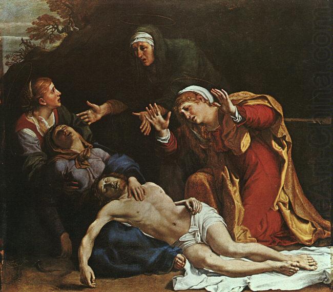 The Dead Christ Mourned, Annibale Carracci